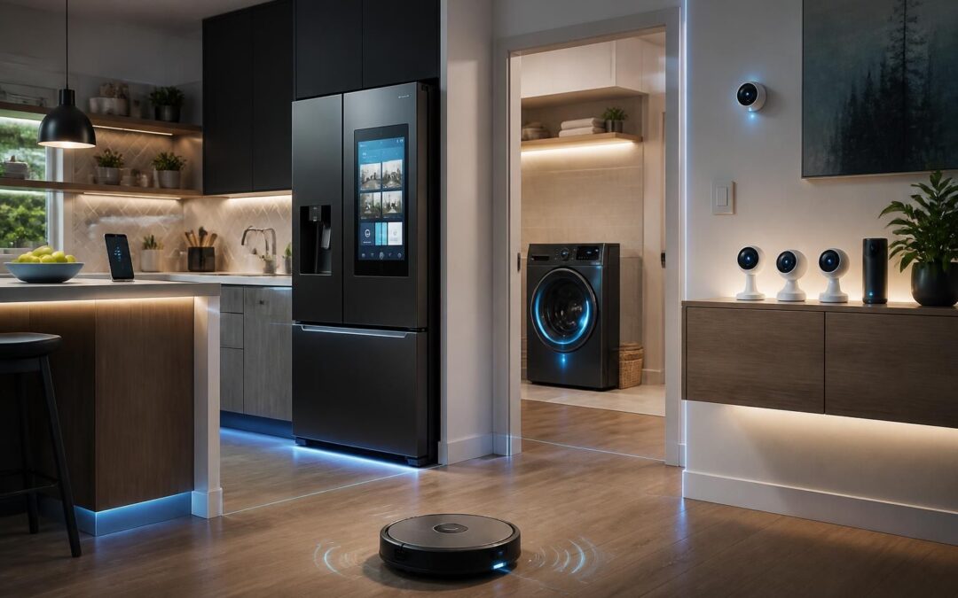 découvrez comment transformer votre maison avec des réfrigérateurs, lave-linges, aspirateurs et caméras connectés pour une vie plus intelligente et confortable.