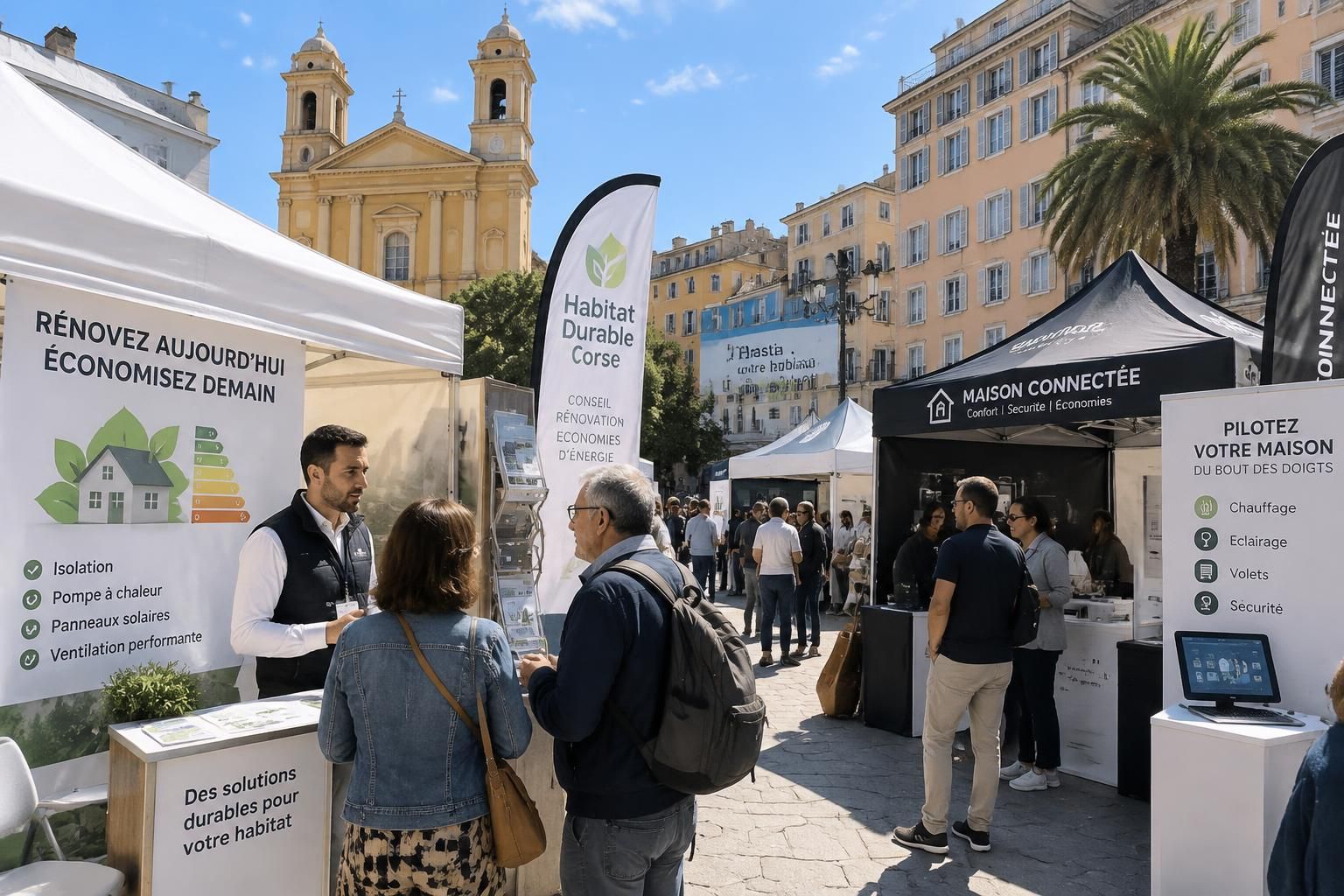 à bastia, le salon de l’habitat et du véhicule utilitaire réunit pendant trois jours professionnels et visiteurs pour concrétiser leurs projets.