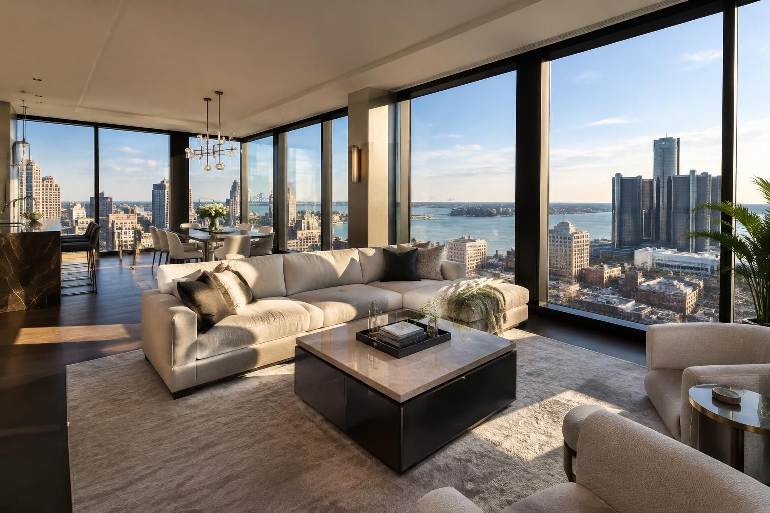 à detroit, découvrez ce penthouse de deux niveaux situé dans l’emblématique book-cadillac, mis en vente pour 2,8 millions de dollars.