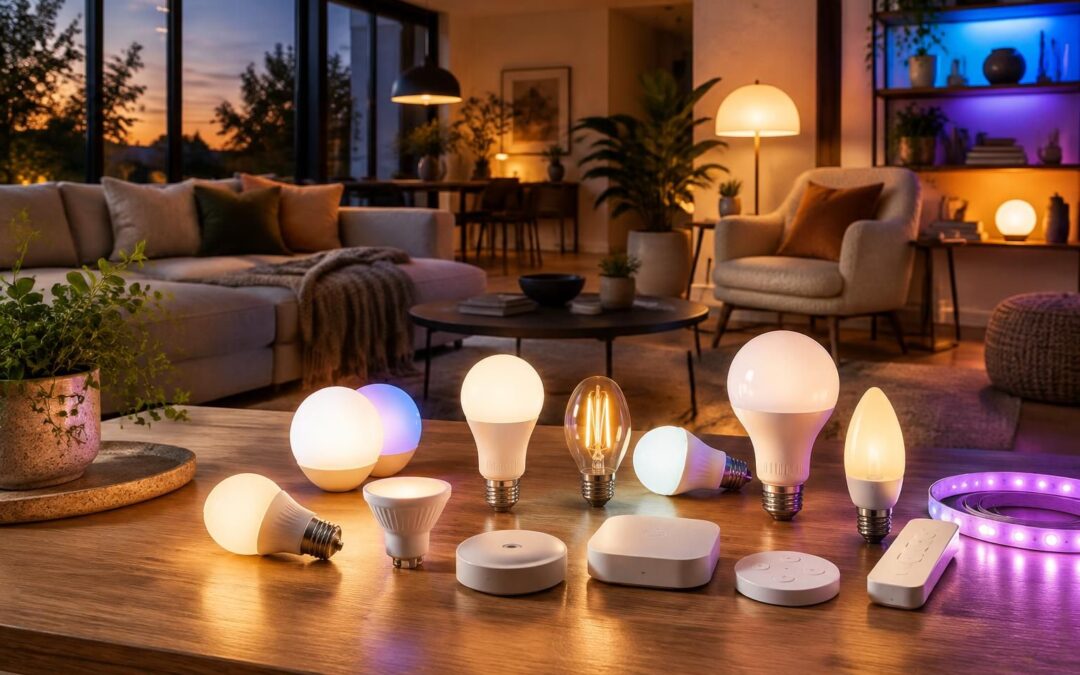 découvrez 10 kits d’ampoules intelligentes pour personnaliser l’éclairage de chaque pièce et créer l’ambiance idéale chez vous.